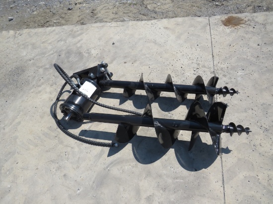 Mini excavator auger set