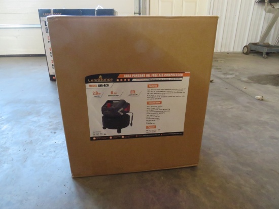 Lanhonor 2 hp pancake oil free air compressor