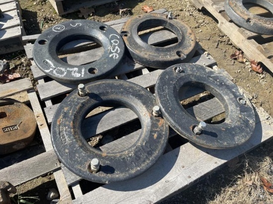 (4) Case 50kg wheel weights off case 120c