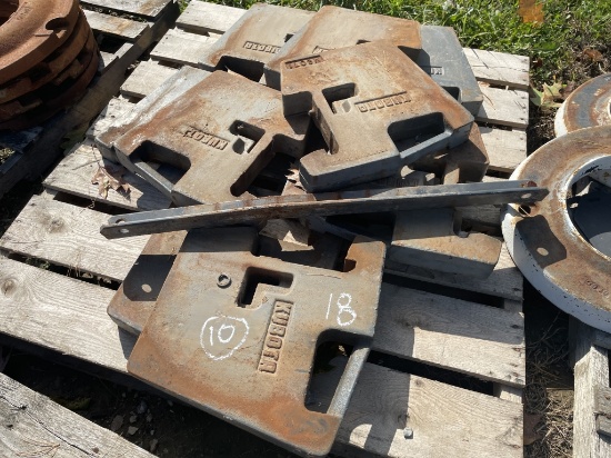 (10) Kubota Suitcase Weights