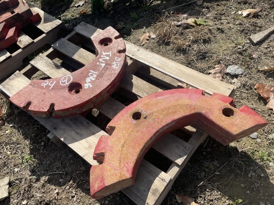 (4) IH Half Wheel Weights off IH 1066