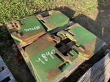 (8) Eight John Deere 47kg suitcase weights