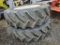 (2) Goodyear 20.8R42 Tires on 10 lug Rims