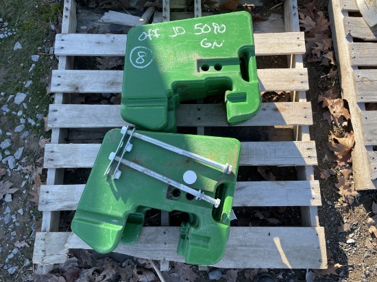 (8) John Deere Suitcase Weights