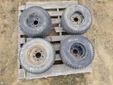 (4)Goodyear Tires on Rims 18/8.5-8NHS