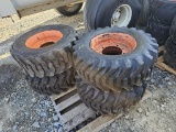 (4) skid Loader Wheels on Rims