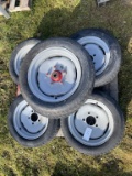 Skid Of 6 Wheels with Rims