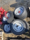 Skid of (9) Wheels on Rims
