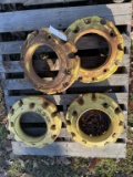 (4) John Deere wheel weights