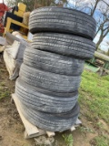 (6) Bridgestone 285/75R24.5 Wheels