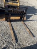 Quick Attach Skid Loader Pallet Forks