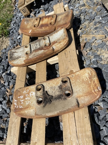 (3) Front Bracket Weights off FORD Tractor