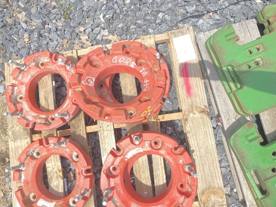 (6) Kubota Wheel Weights off KB MX5800