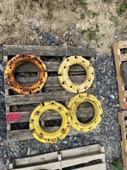 (4) John Deere Wheel Weights 48kg off JD 5525