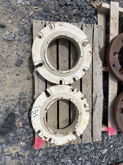 (2) Wheel Weights off Allis Chalmers