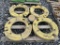 (4) John Deere wheel weights off JD6215