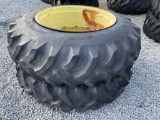 (2) GoodYear 18.4-38 Tires on Open Rims