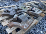 (7) Kubota 55lb Suitcase weights off L4060