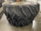 (2) Armstrong 20.8-38 Tires on Clamp Style Rims