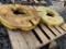 (4) JOhn Deere wheel weights off JD 4020