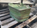 (9) John Deere Suitcase weights off JD 6115R