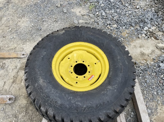 (1) multi Titan 44x18.00-20NHS tire on 8 Lug Rim