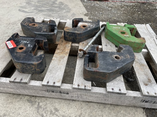 (5) 20 Kg John Deer weights