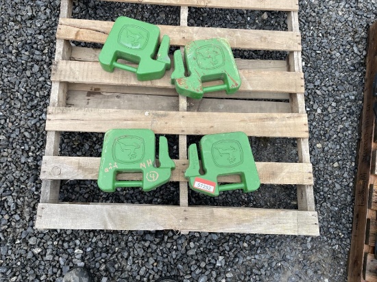 (4) John Deere 42lb Weights