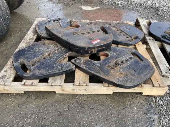 (5) Agco Weights off Challenger MT525E Tractor
