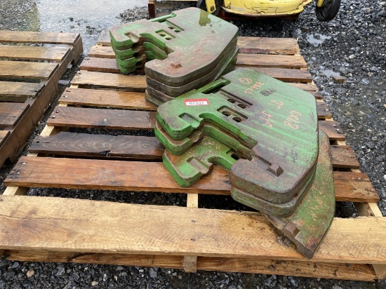 (7) John Deere Suitcase weights off JD 8400