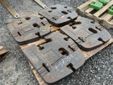 (8) New holland suitcase weights off T6070