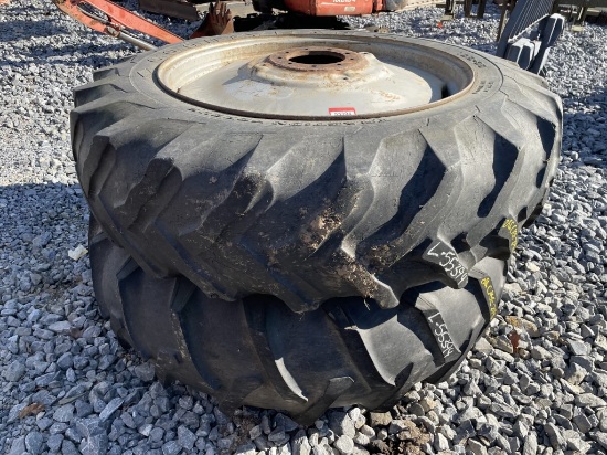 (2) Good Year 16.9-38 Tires on 9 Lug Rims