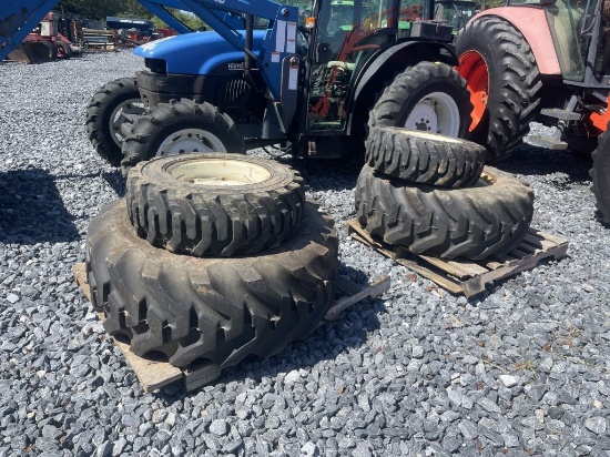 (4) Tractor Tires - see description for sizes