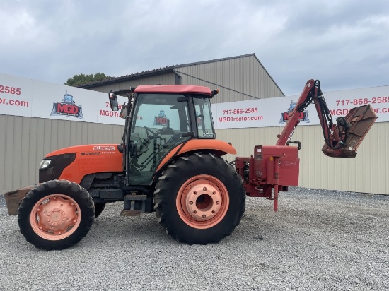 Kubota M7040 Tractor with Hardee Boom Mower