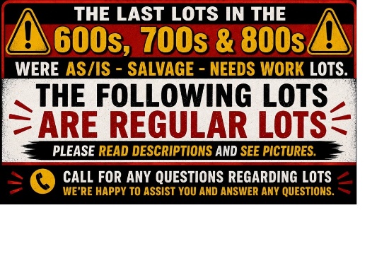 The Following Lots are Regular Lots