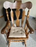 Beautiful Oak Rocking Chair