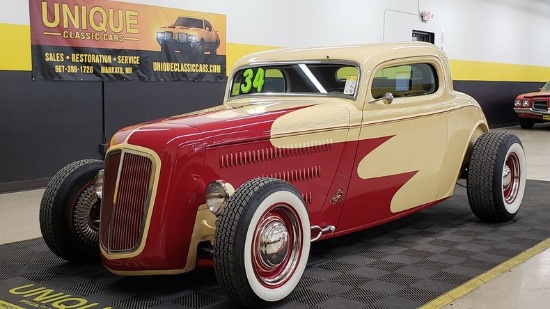 1934 Ford 3-Window Coupe - Vintage AC/Heat, Many Upgrades!