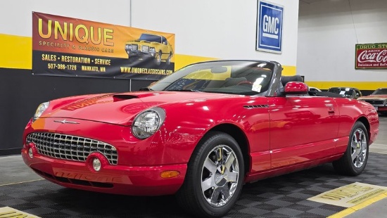2002 Ford Thunderbird Convertible with 2 Tops