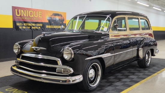 1951 Chevrolet Deluxe Tin Woody Wagon - Frame Off Restoration, Modern Upgrades