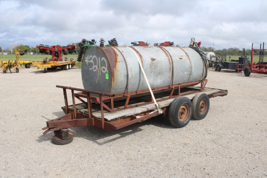 Fuel Tank on Bumper Pull Trailer with 20 GPM Fill-Rite Pump