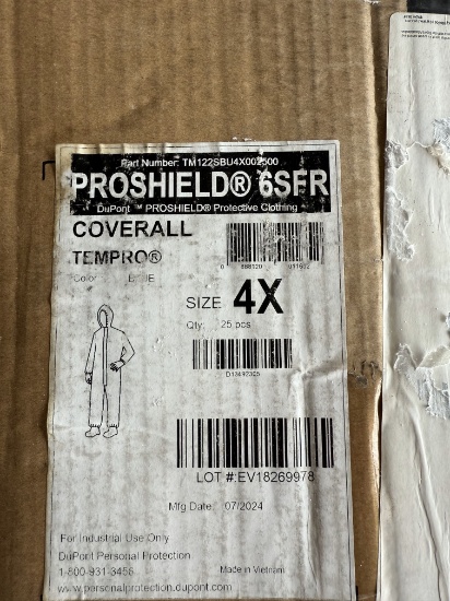 (6 Boxes) Proshield 6SFR Coveralls - Tempro