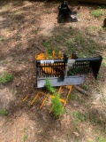 Mini Excavator Skeleton Bucket with a Ripper and Rake
