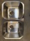 (14) Undermount Stainless Steel Double Bowl Sink
