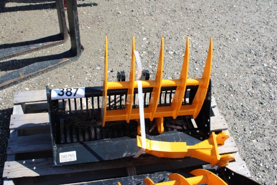 Mini Excavator Skeleton Bucket with a Ripper and Rake