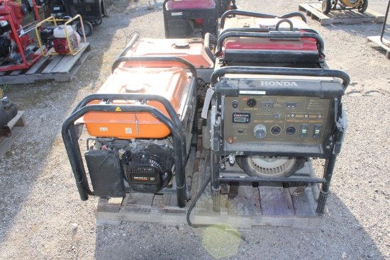 (1) Honda EB10000 and (2) Generac GP6500 Generators