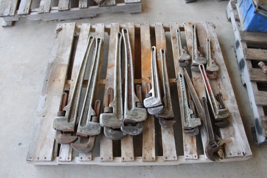 Pallet of Aluminum Pipe Wrenches