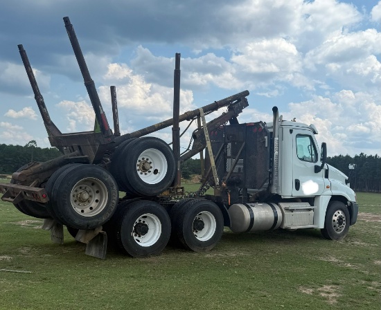 2018 Freightliner Cascadia 125 Truck with 1995 Folding Pole Trailer