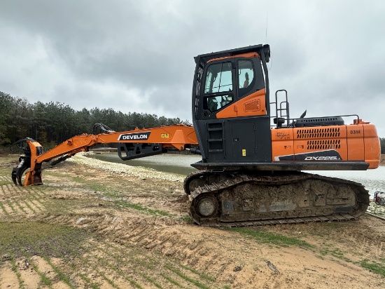 2024 Develon DX225L Track Loader w/ Rotobec Log Grapple