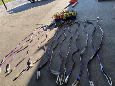 (20) Ratchet Straps and (14) 10' Chokers