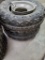 2 Atv Front tires with rims, rim's damaged.